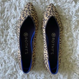Rothy Leopard print flats